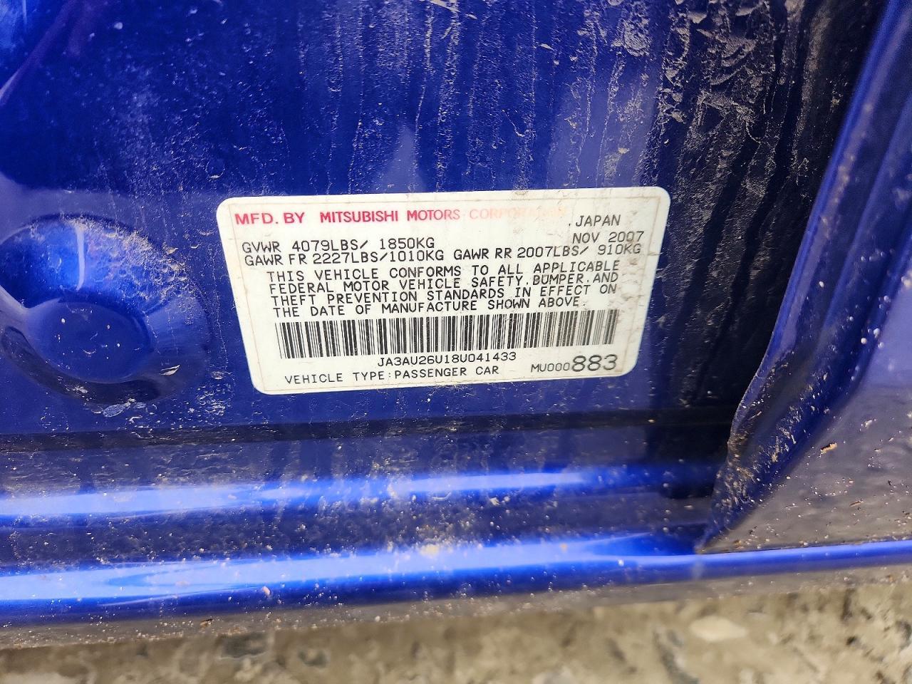 2008 MITSUBISHI LANCER