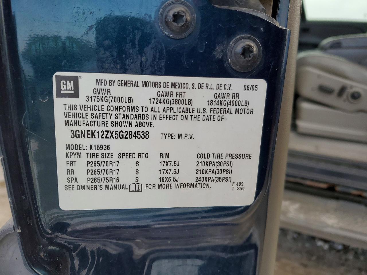 2005 CHEVROLET Avalanche