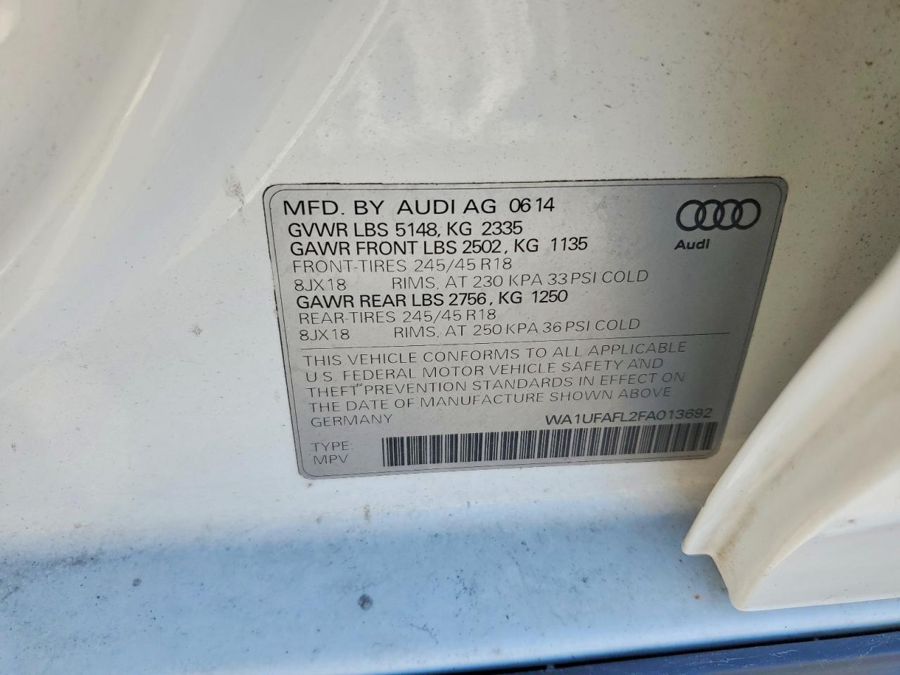 2015 AUDI A4 allroad