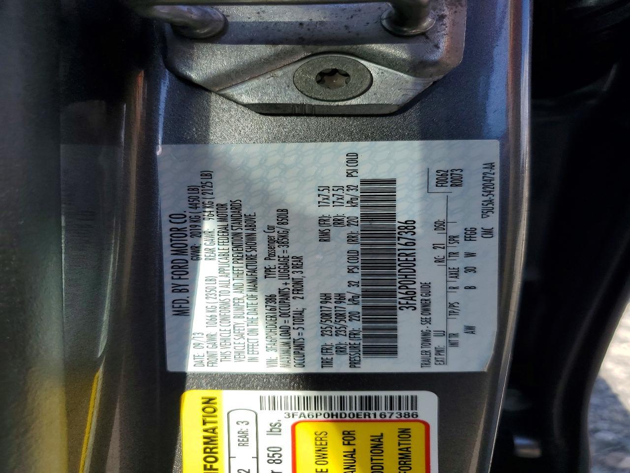 2014 FORD FUSION