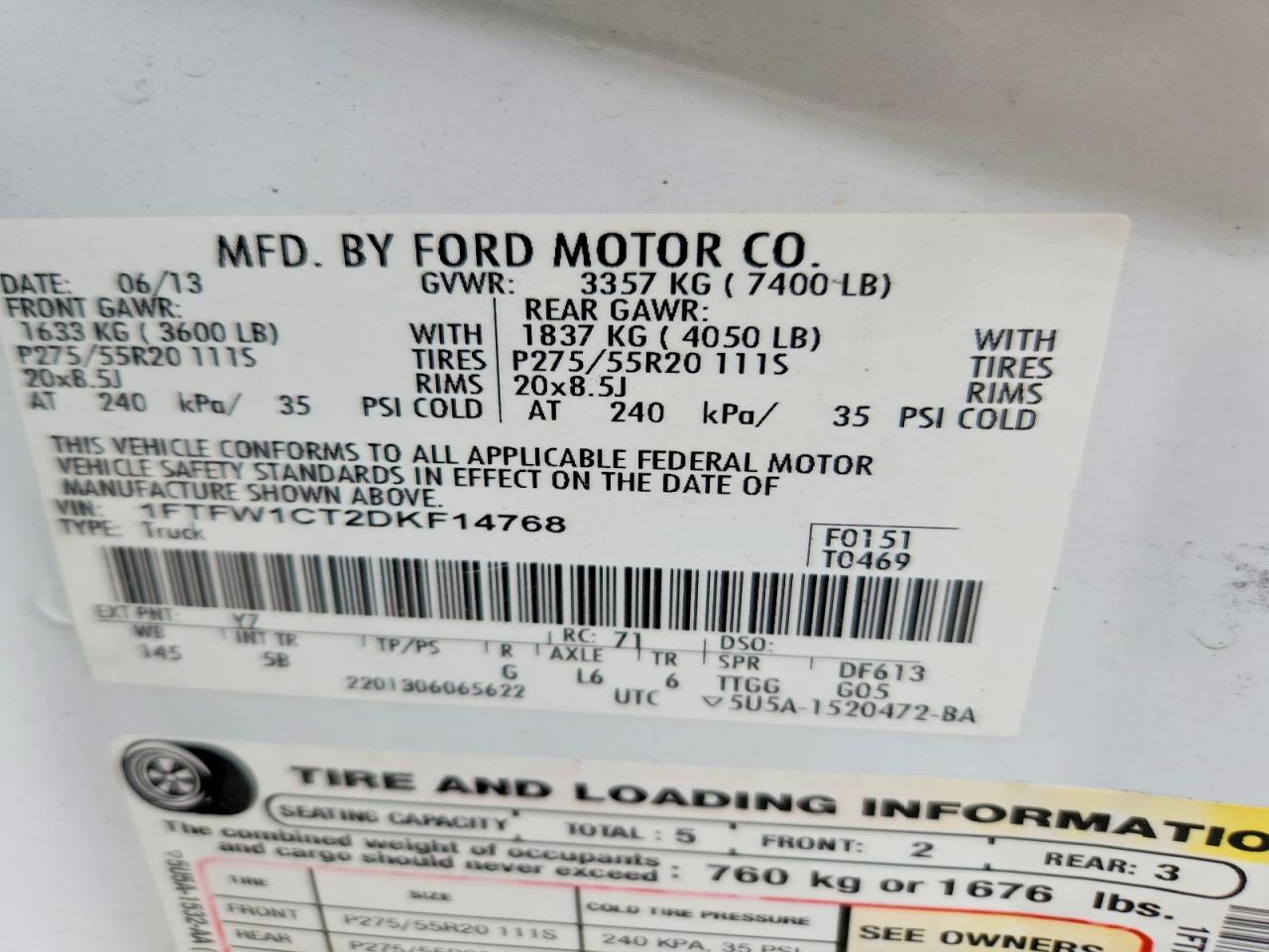 2013 FORD F-150