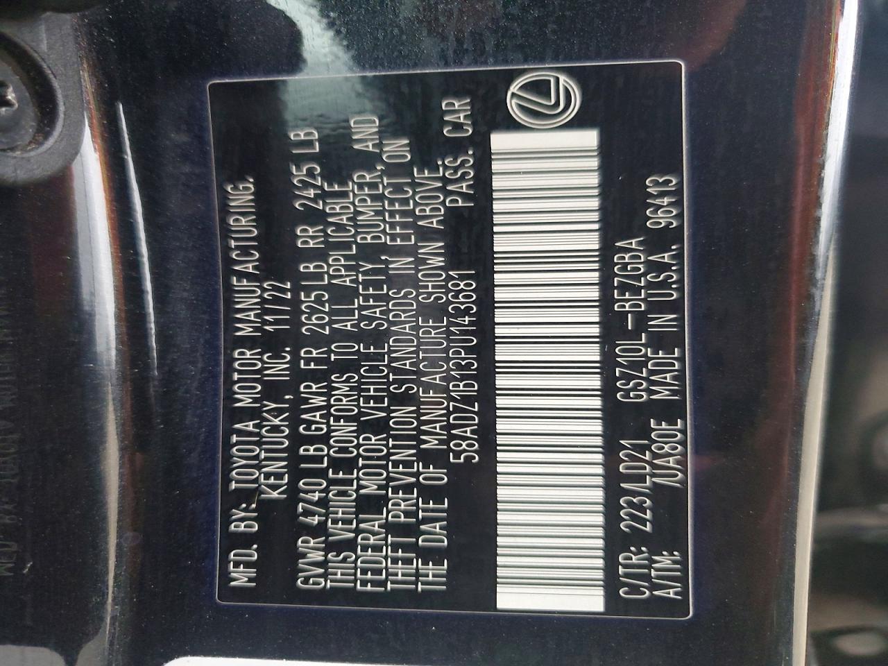 2023 LEXUS ES 350