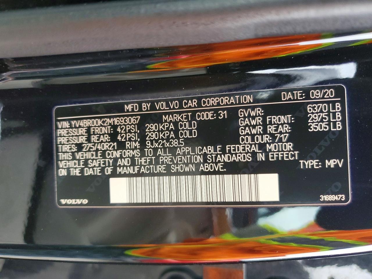 2021 VOLVO XC90