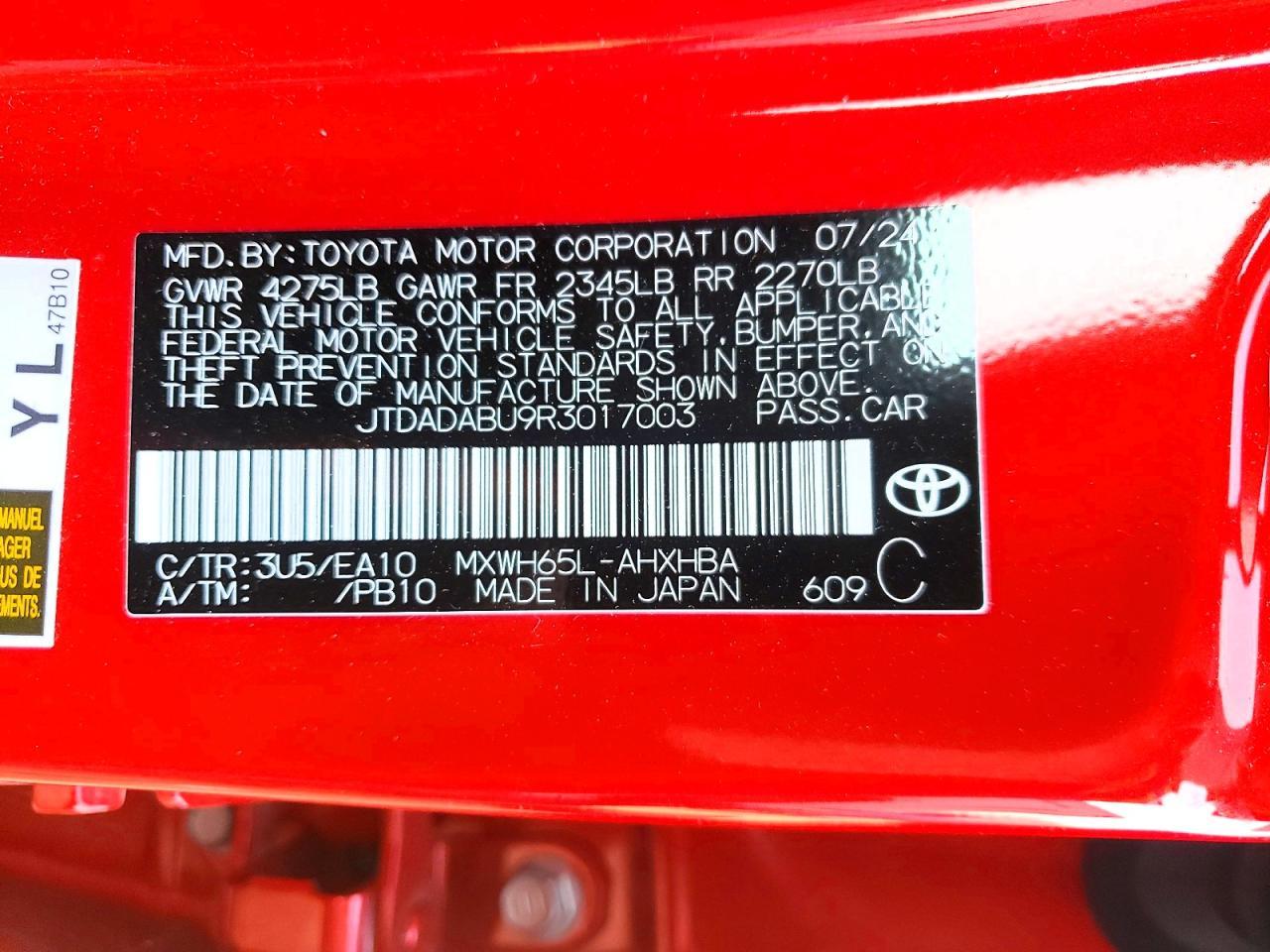 2024 TOYOTA PRIUS