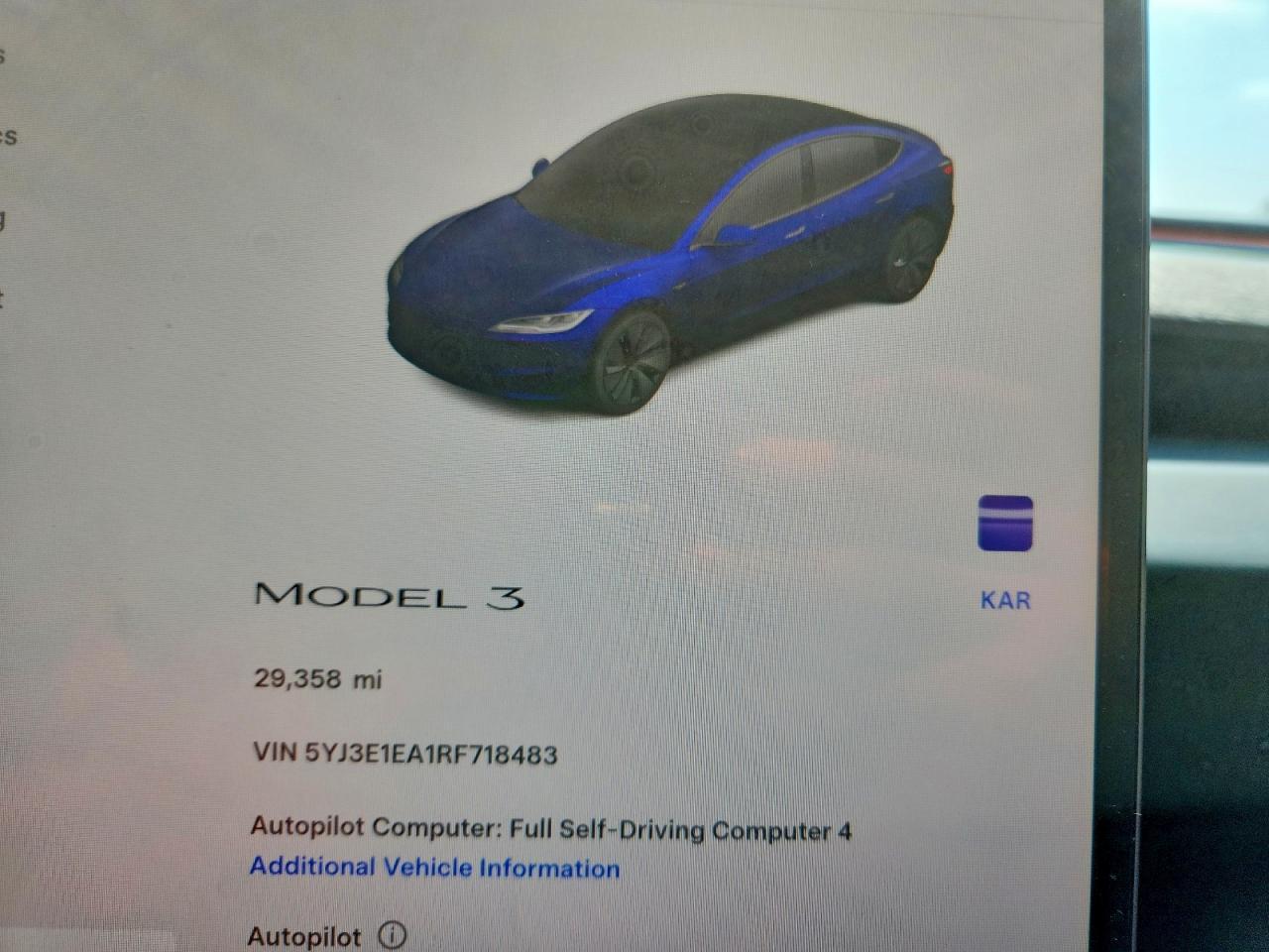 2024 TESLA MODEL 3