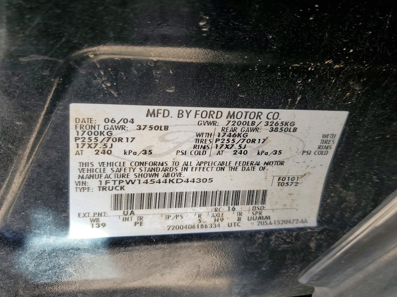 2004 FORD F-150 Lightning