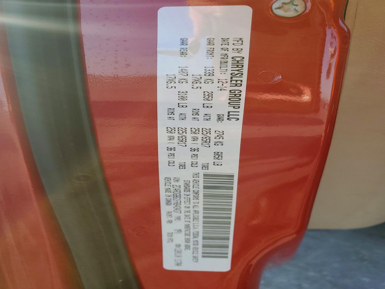 2015 DODGE GRAND CARAVAN