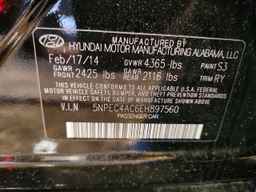 2014 HYUNDAI SONATA