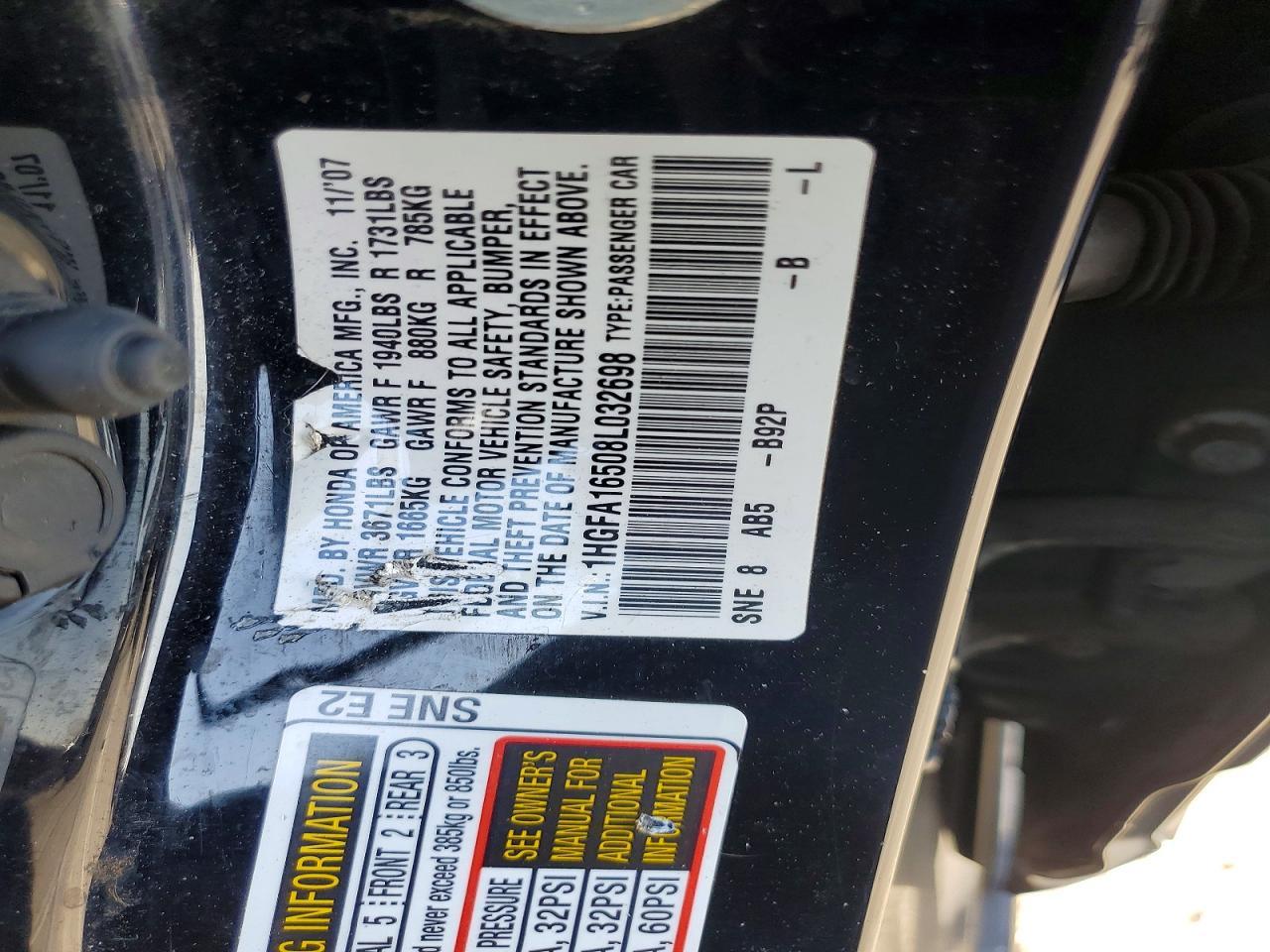 2008 HONDA CIVIC