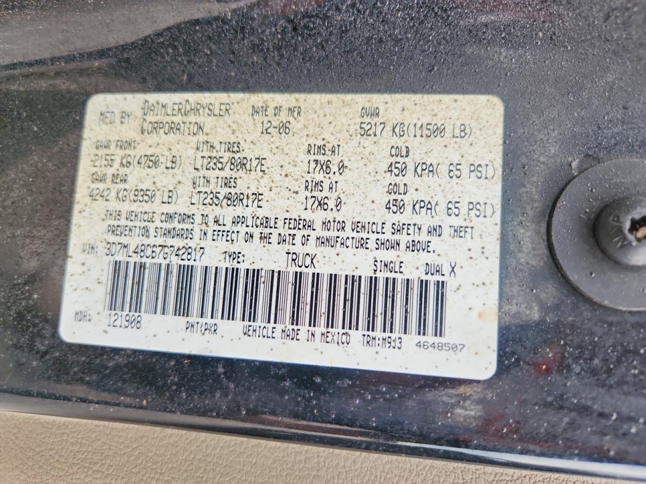 2007 DODGE Ram 3500