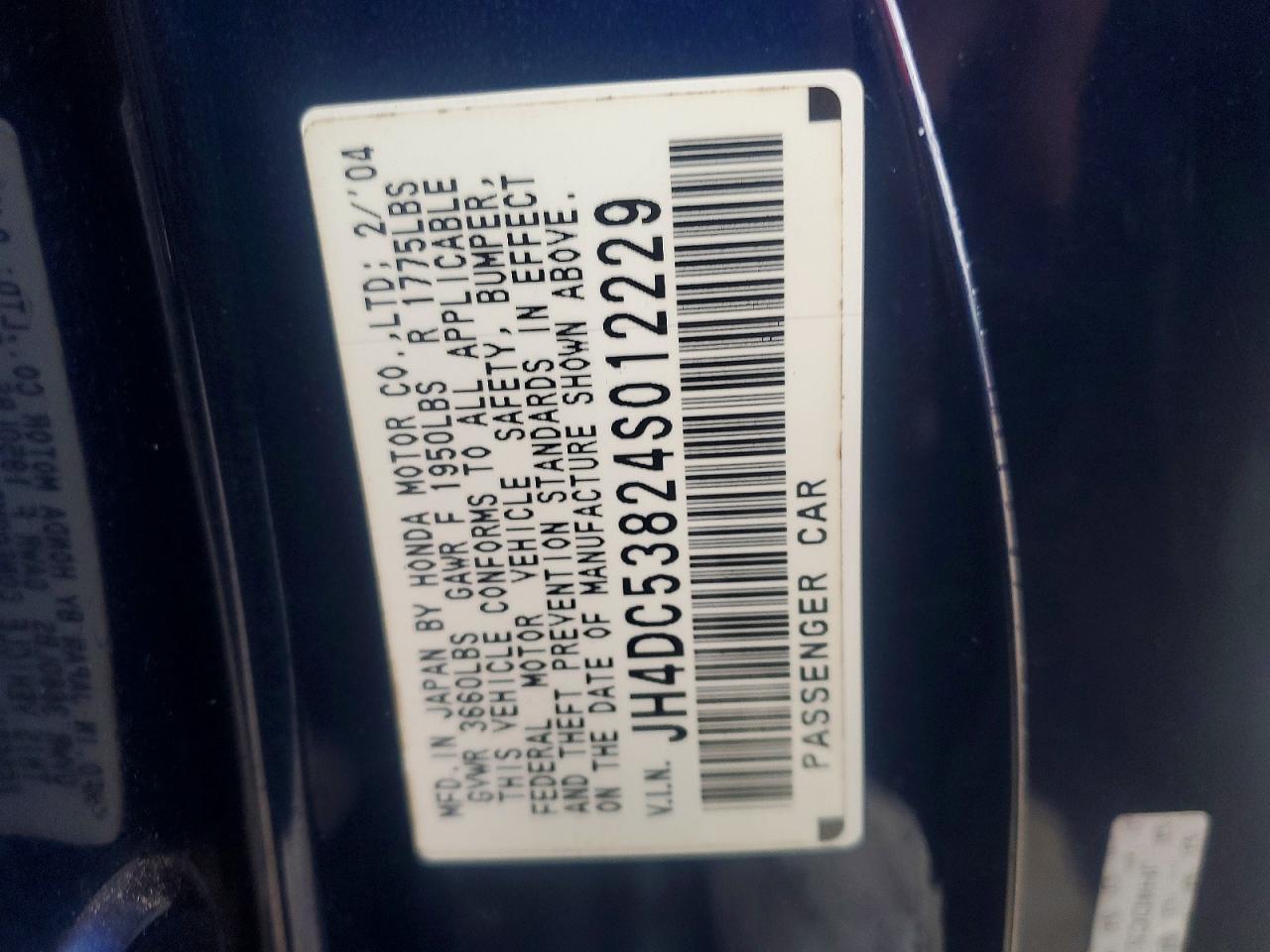2004 ACURA RSX