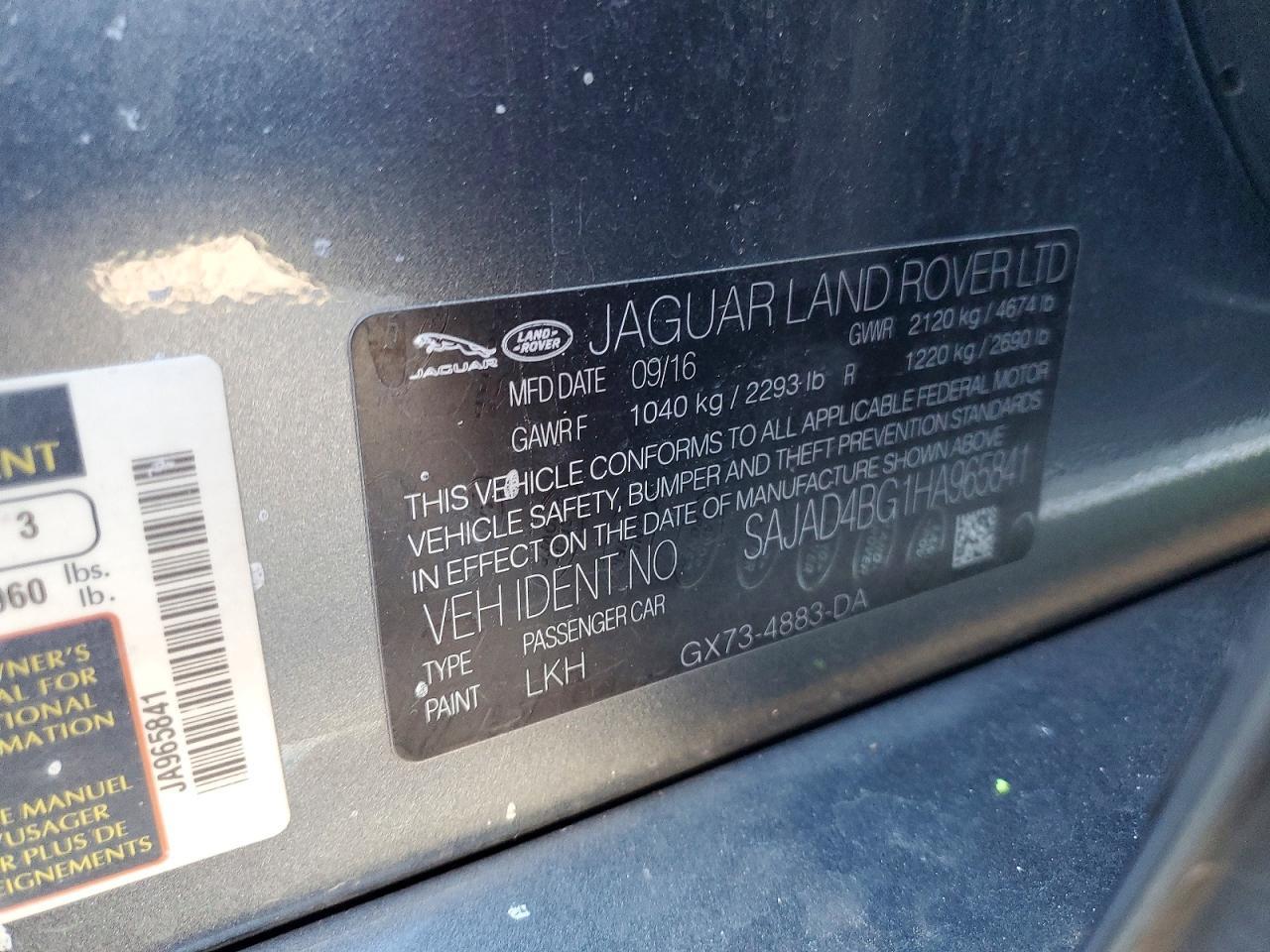2017 JAGUAR XE