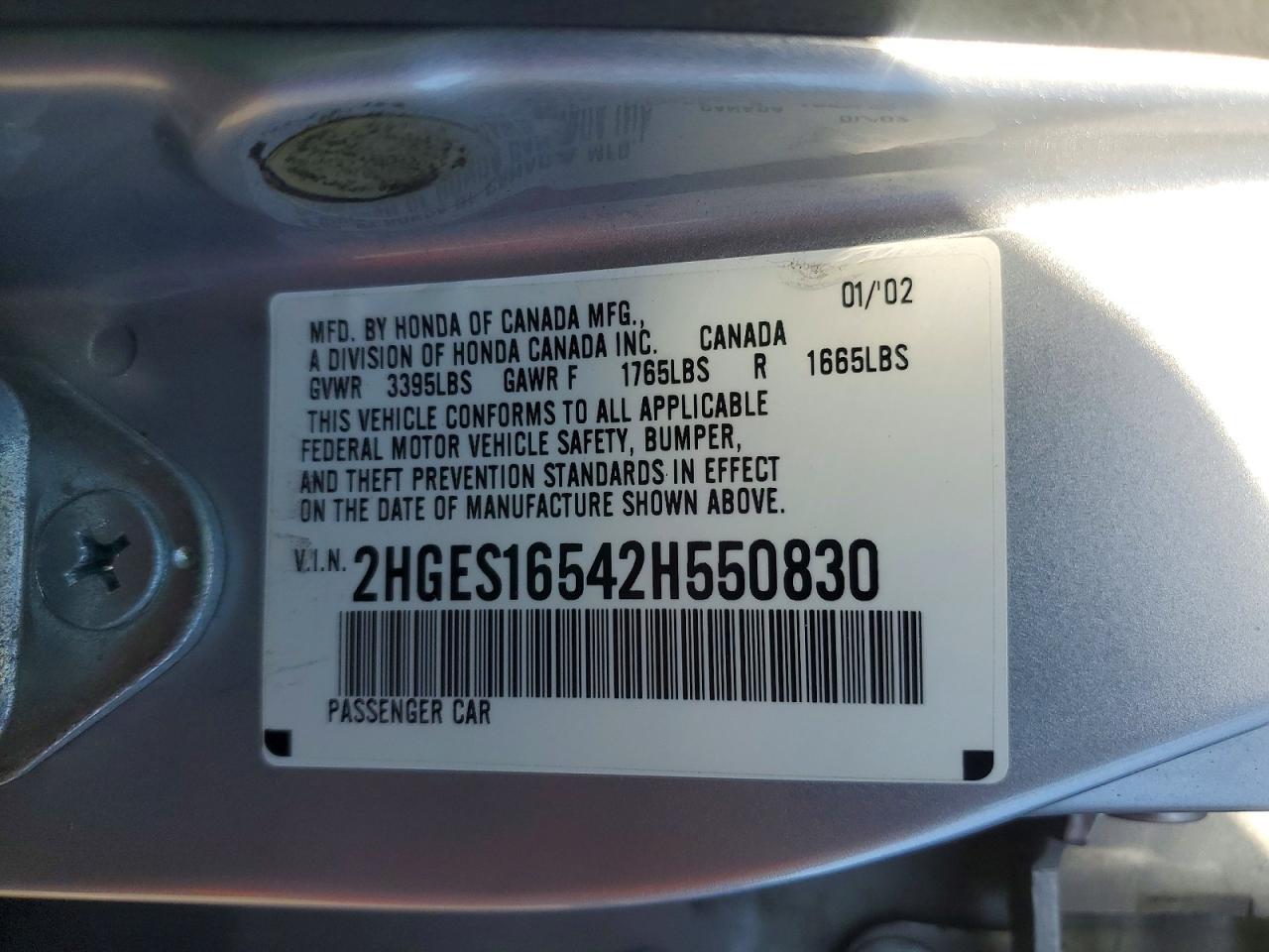 2002 HONDA CIVIC