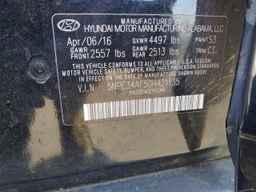 2016 HYUNDAI SONATA