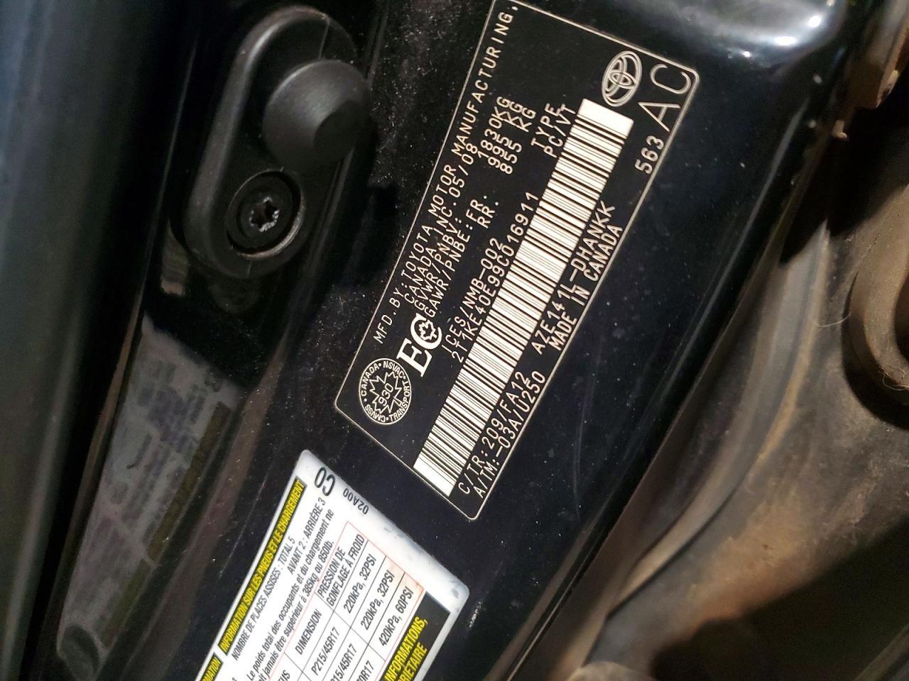 2009 TOYOTA MATRIX