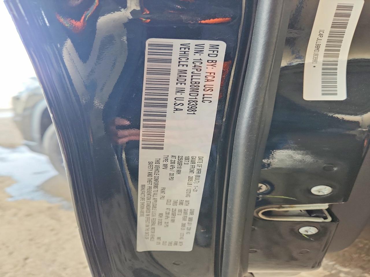 2021 JEEP CHEROKEE