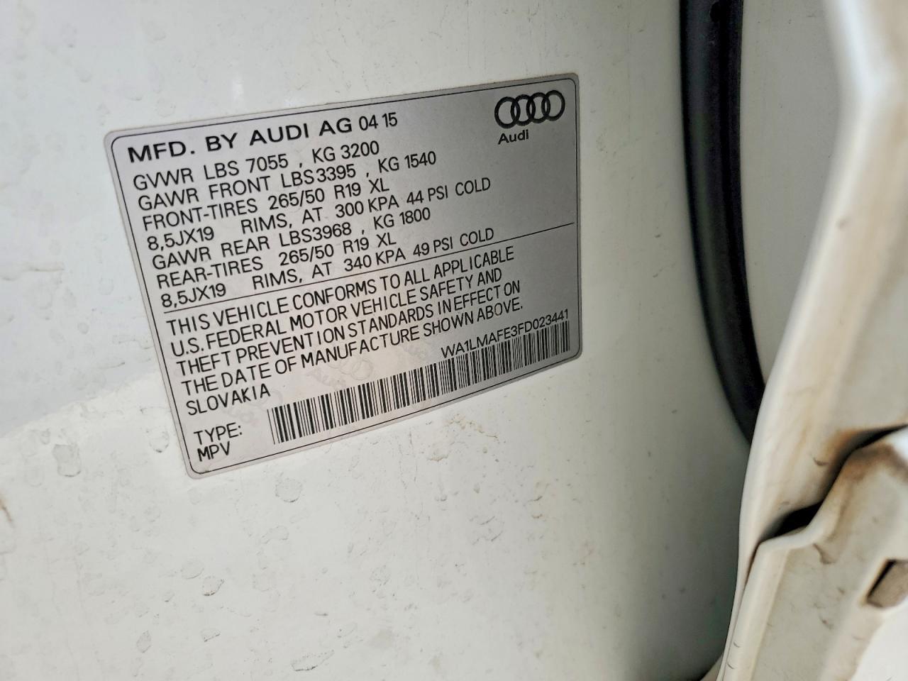 2015 AUDI Q7