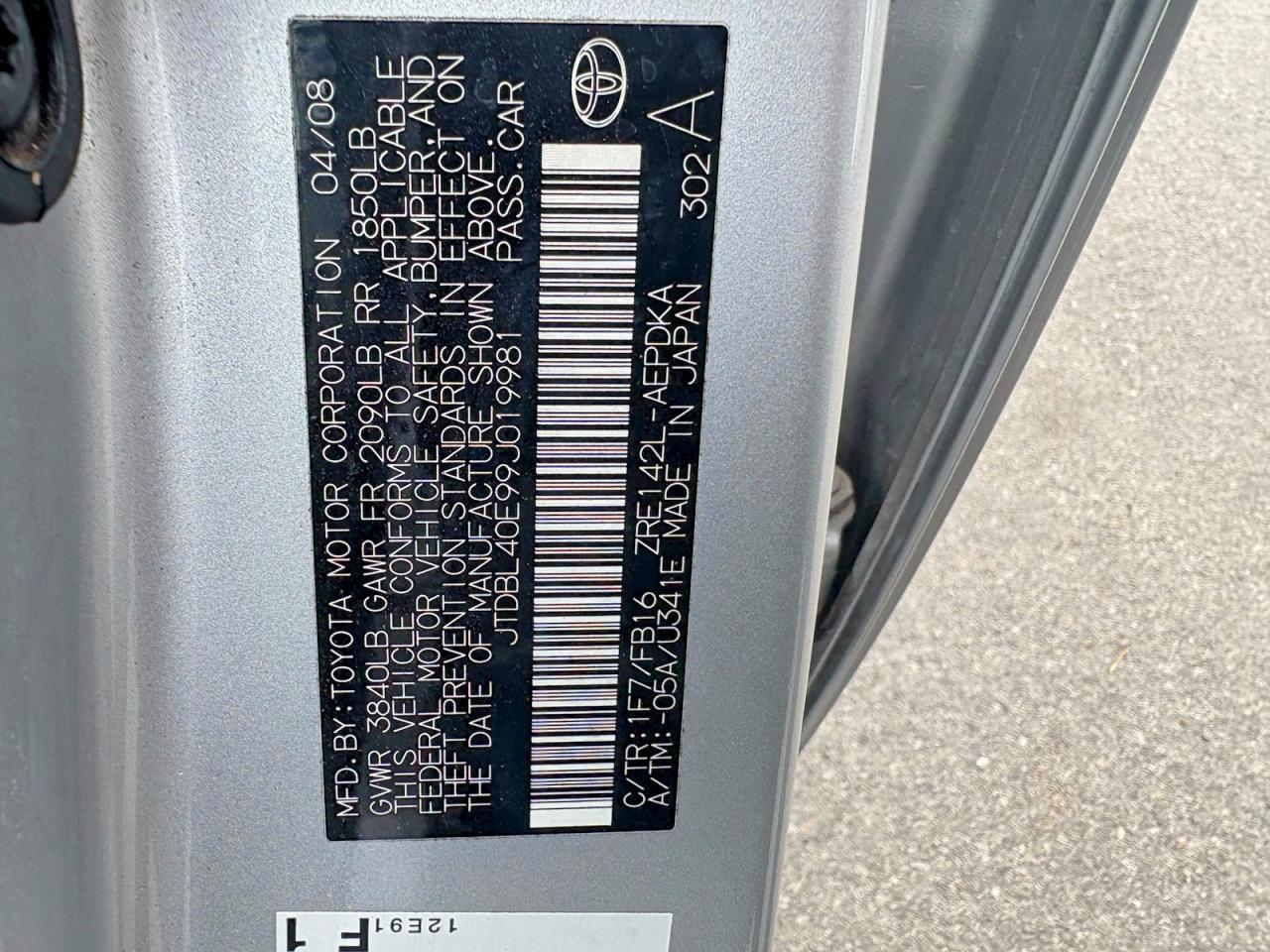 2009 TOYOTA COROLLA
