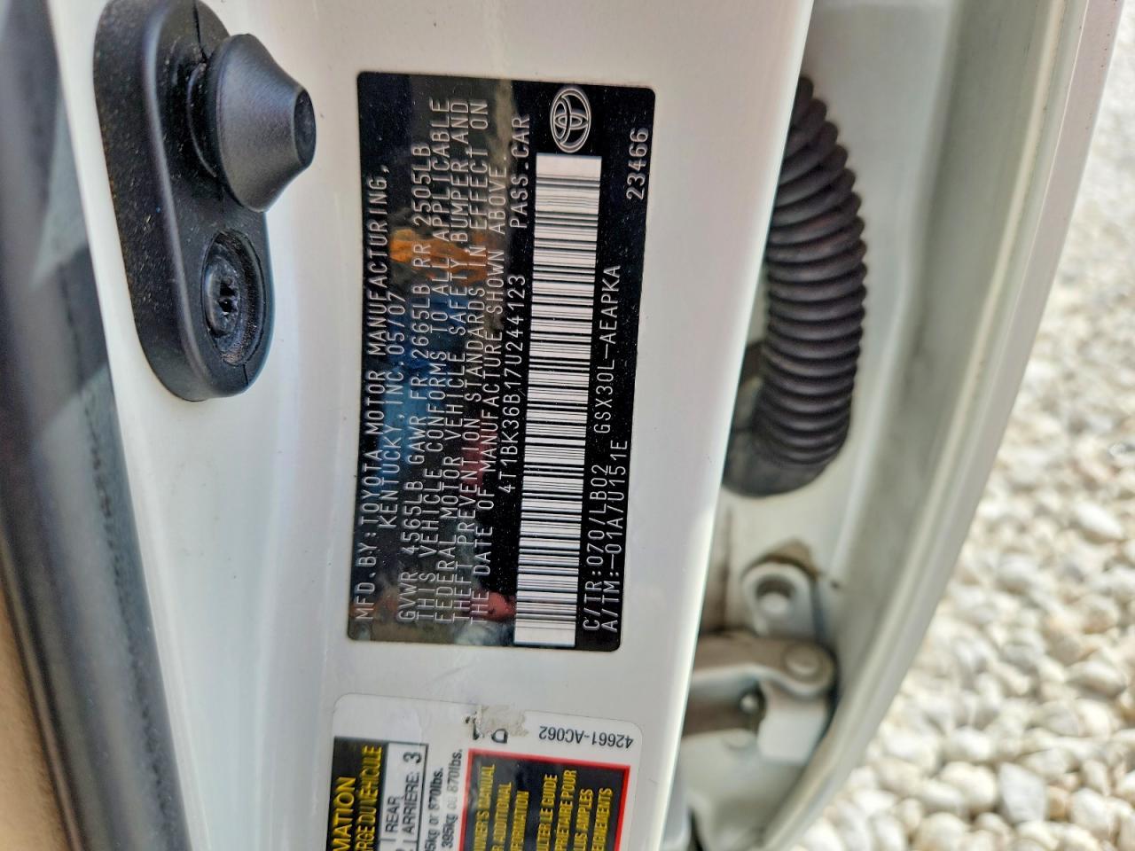 2007 TOYOTA Avalon