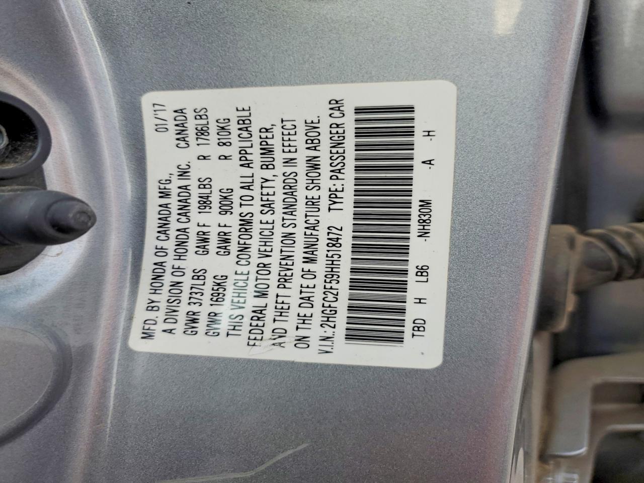 2017 HONDA CIVIC