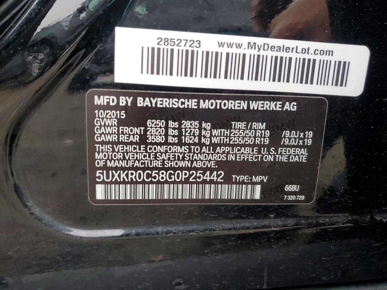 2016 BMW X5