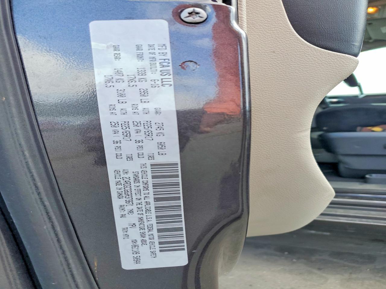 2016 DODGE GRAND CARAVAN