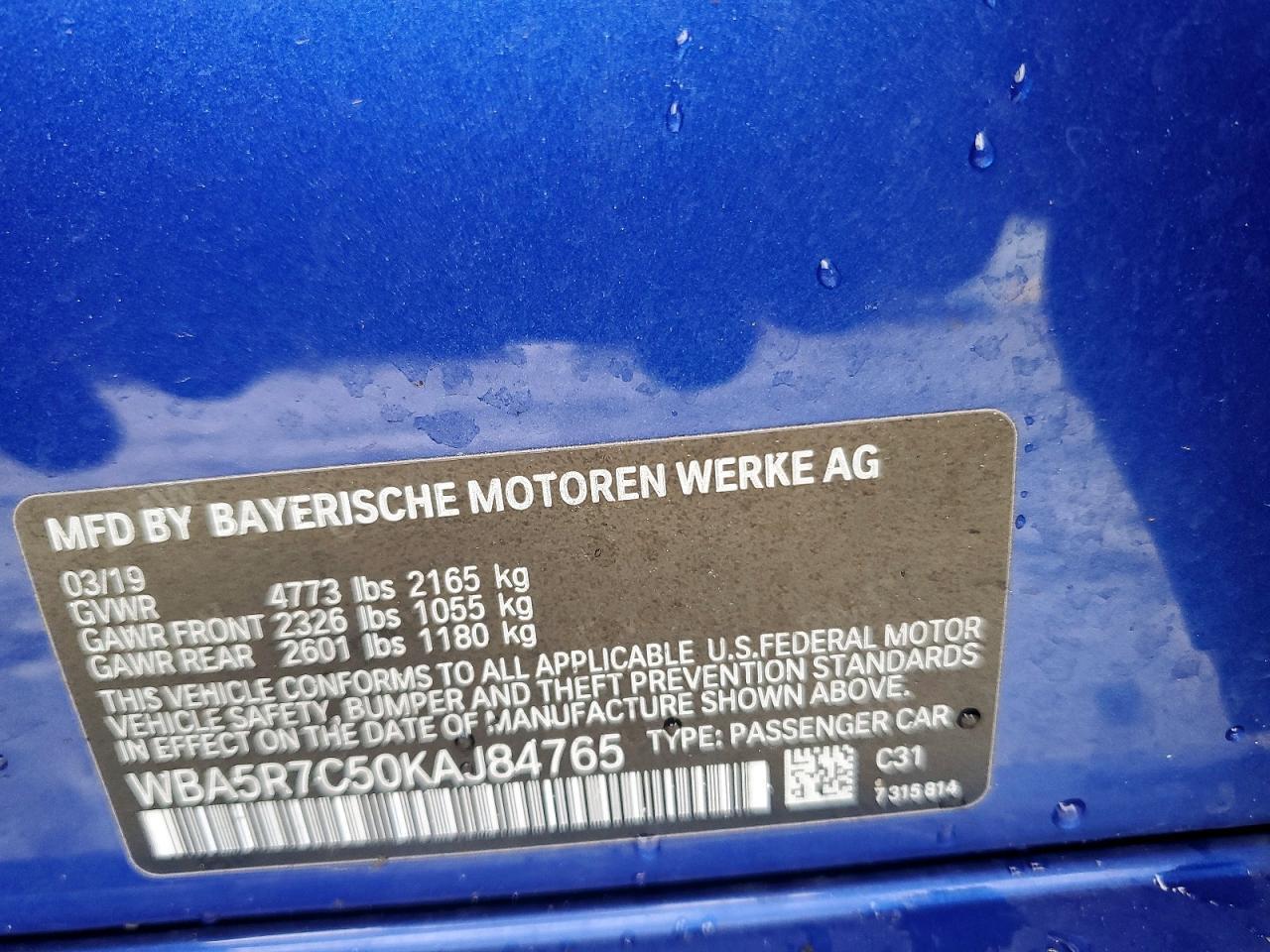 2019 BMW 3 SERIES