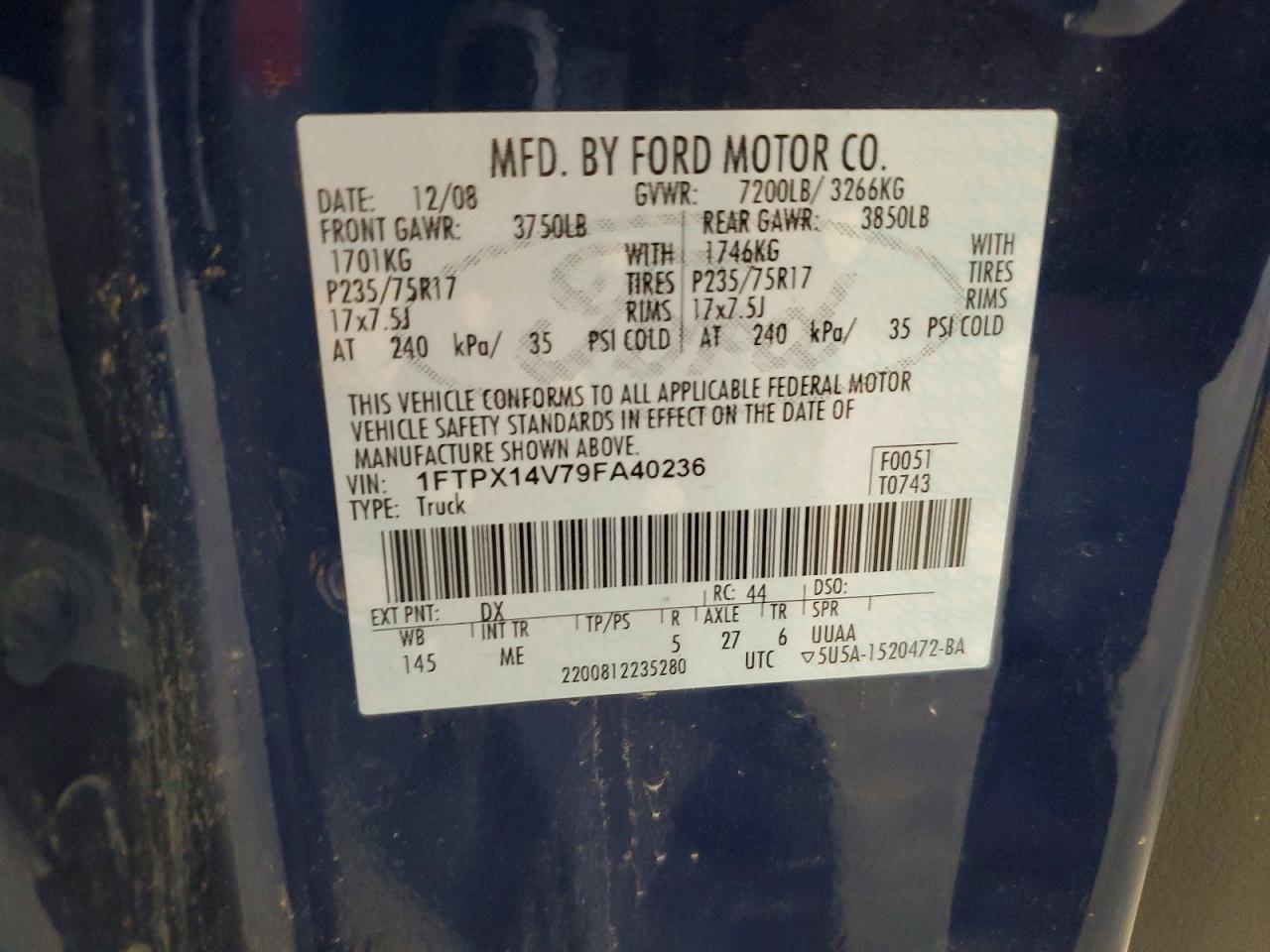 2009 FORD F-150