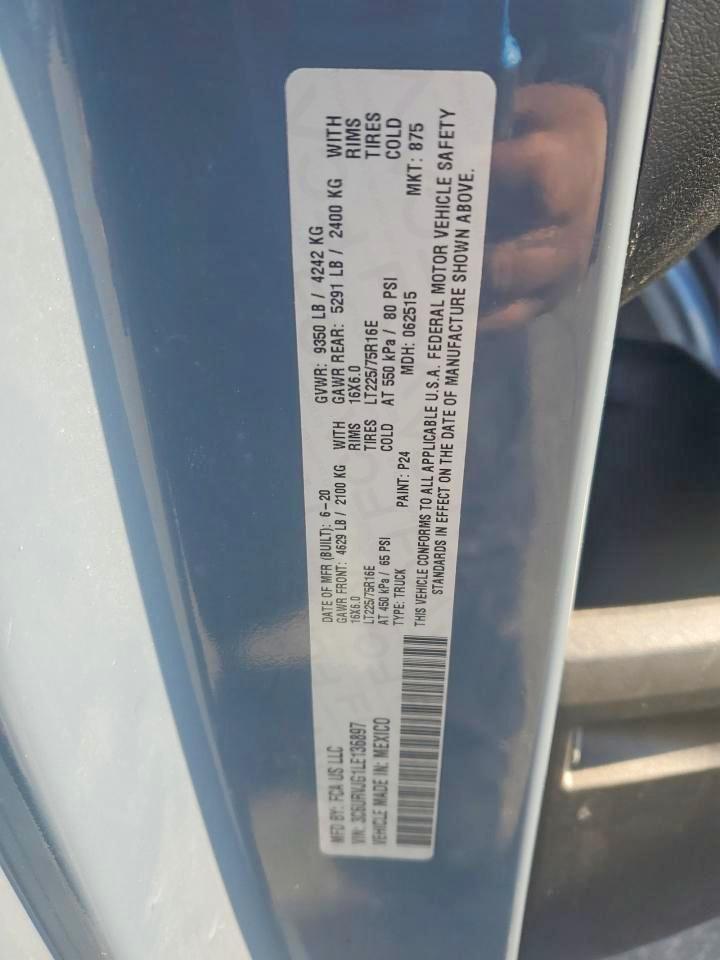 2020 RAM ProMaster 3500