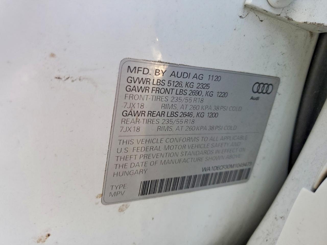 2021 AUDI Q3