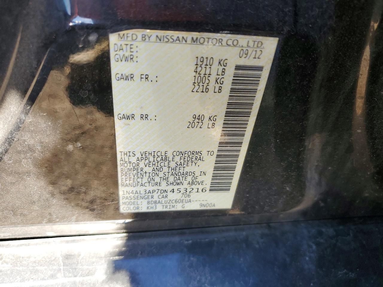 2013 NISSAN ALTIMA