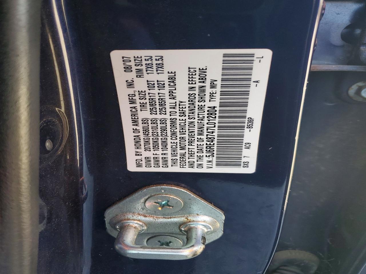 2007 HONDA CR-V