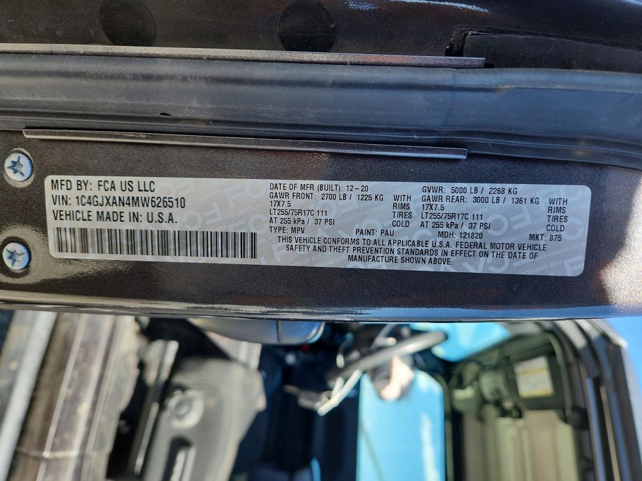 2021 JEEP WRANGLER