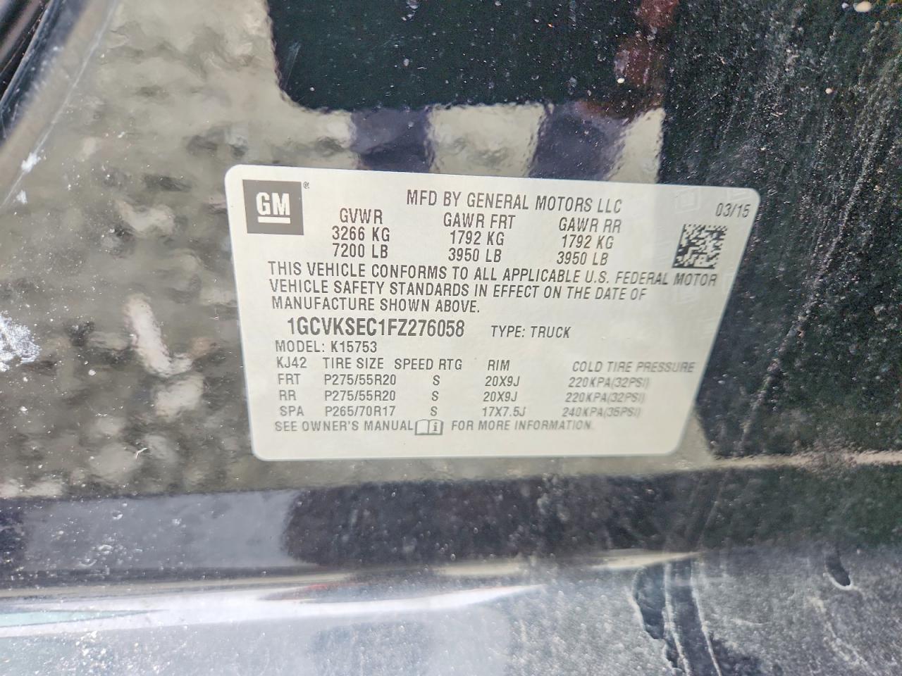 2015 CHEVROLET Silverado