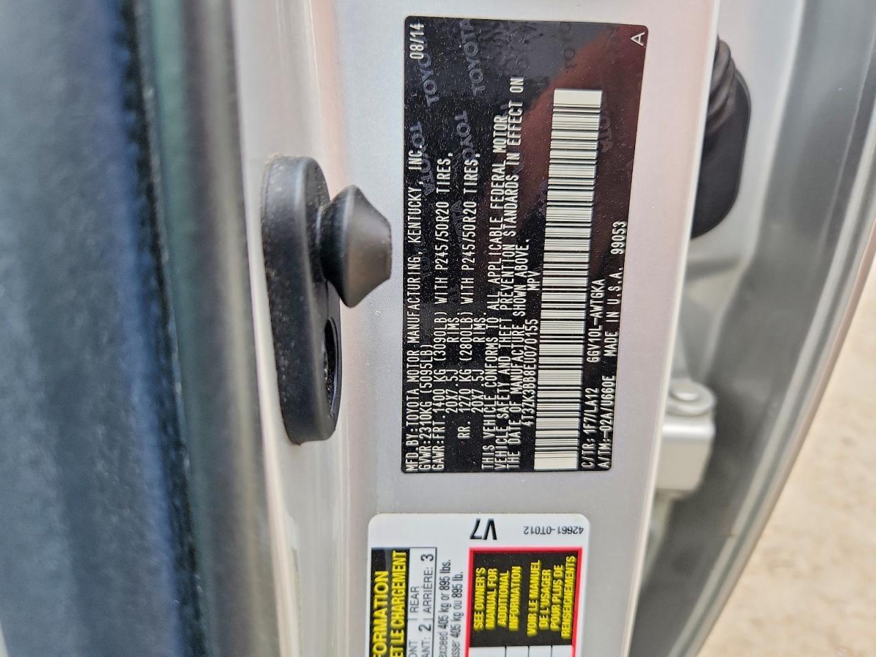 2014 TOYOTA VENZA