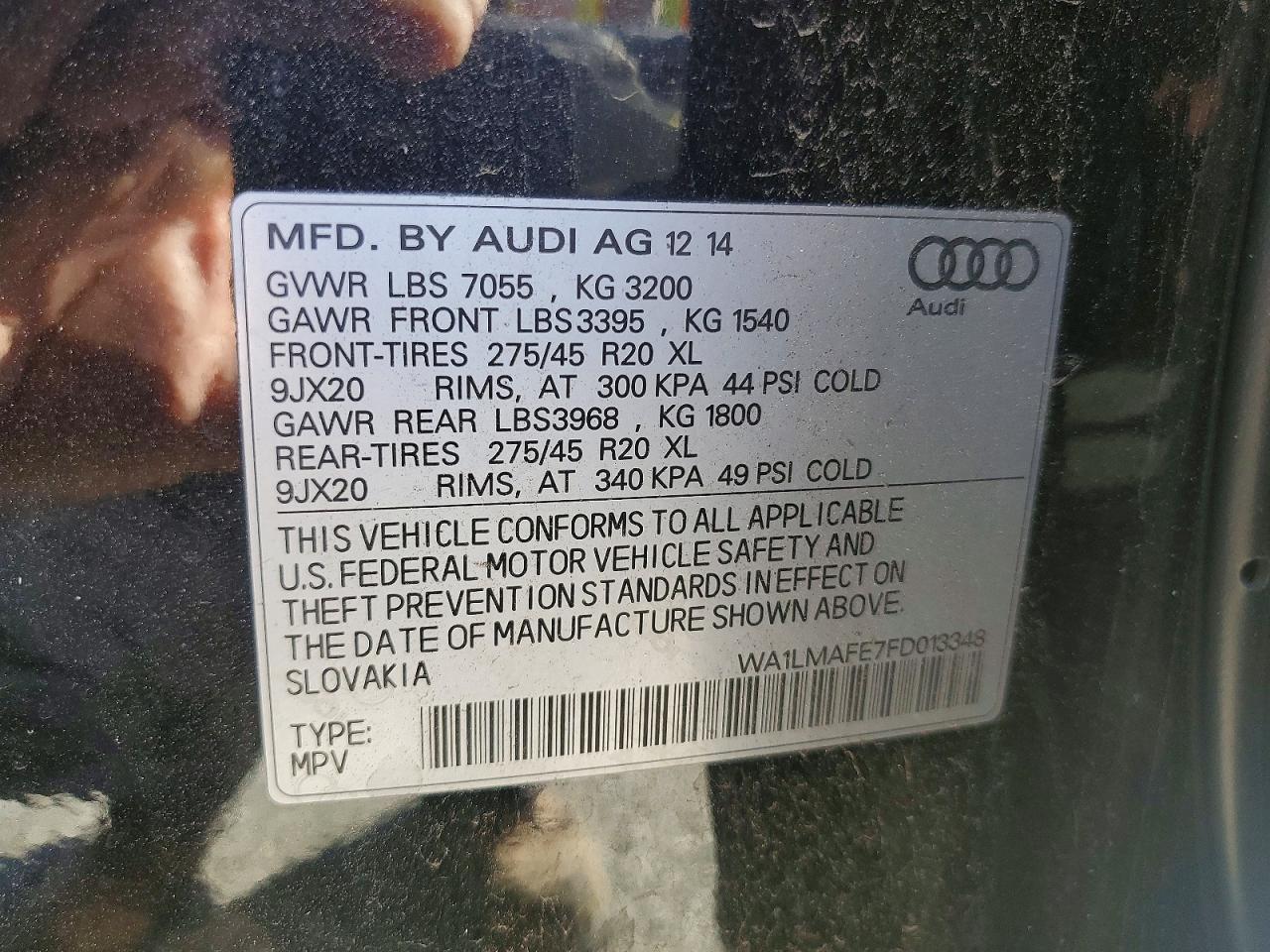 2015 AUDI Q7