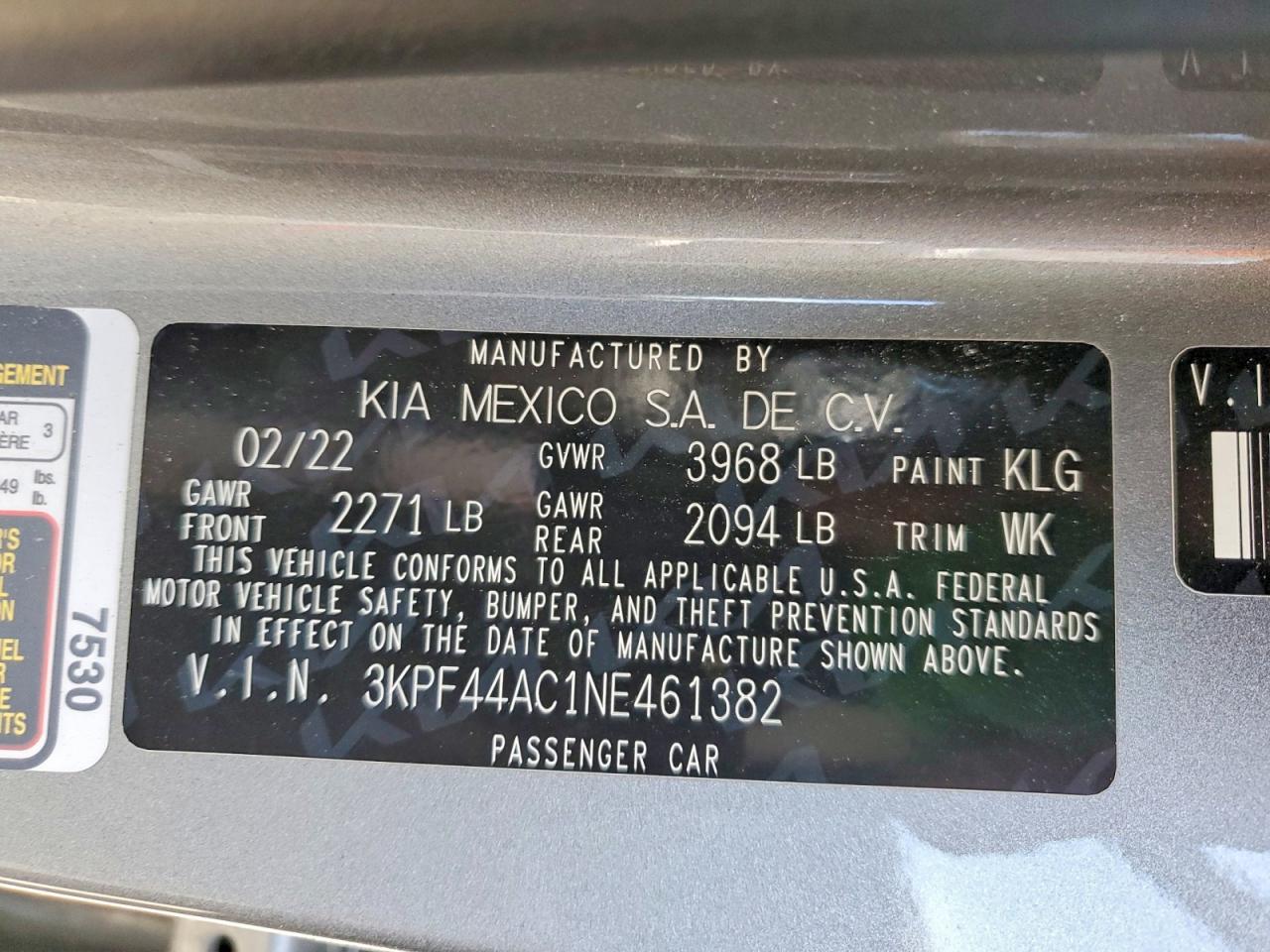 2022 KIA FORTE
