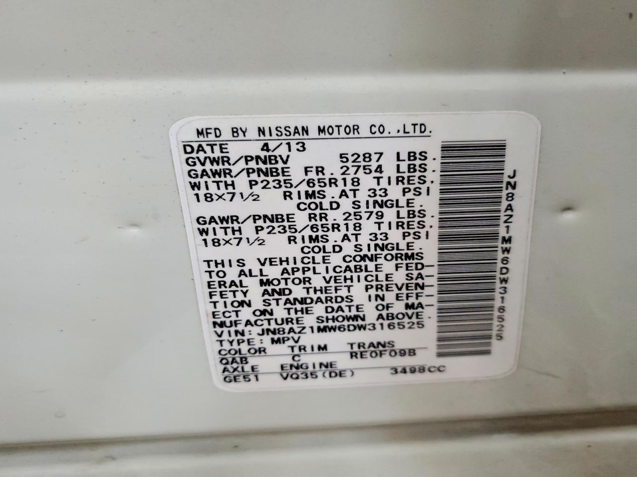 2013 NISSAN MURANO