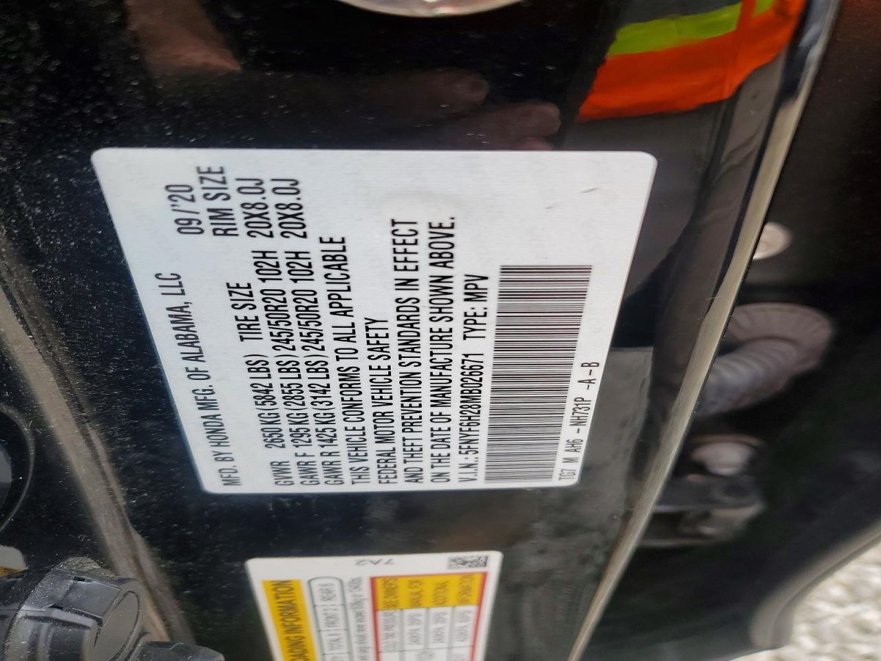 2021 HONDA PILOT