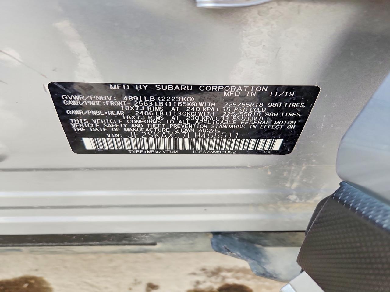 2020 SUBARU FORESTER