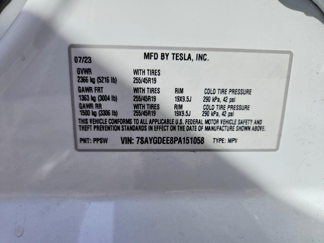 2023 TESLA MODEL Y