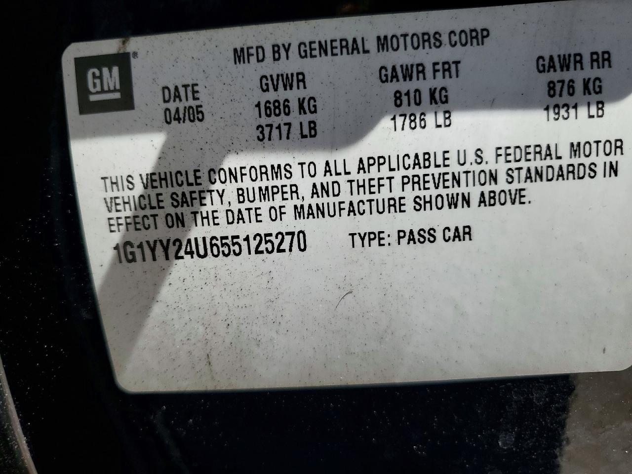 2005 CHEVROLET CORVETTE