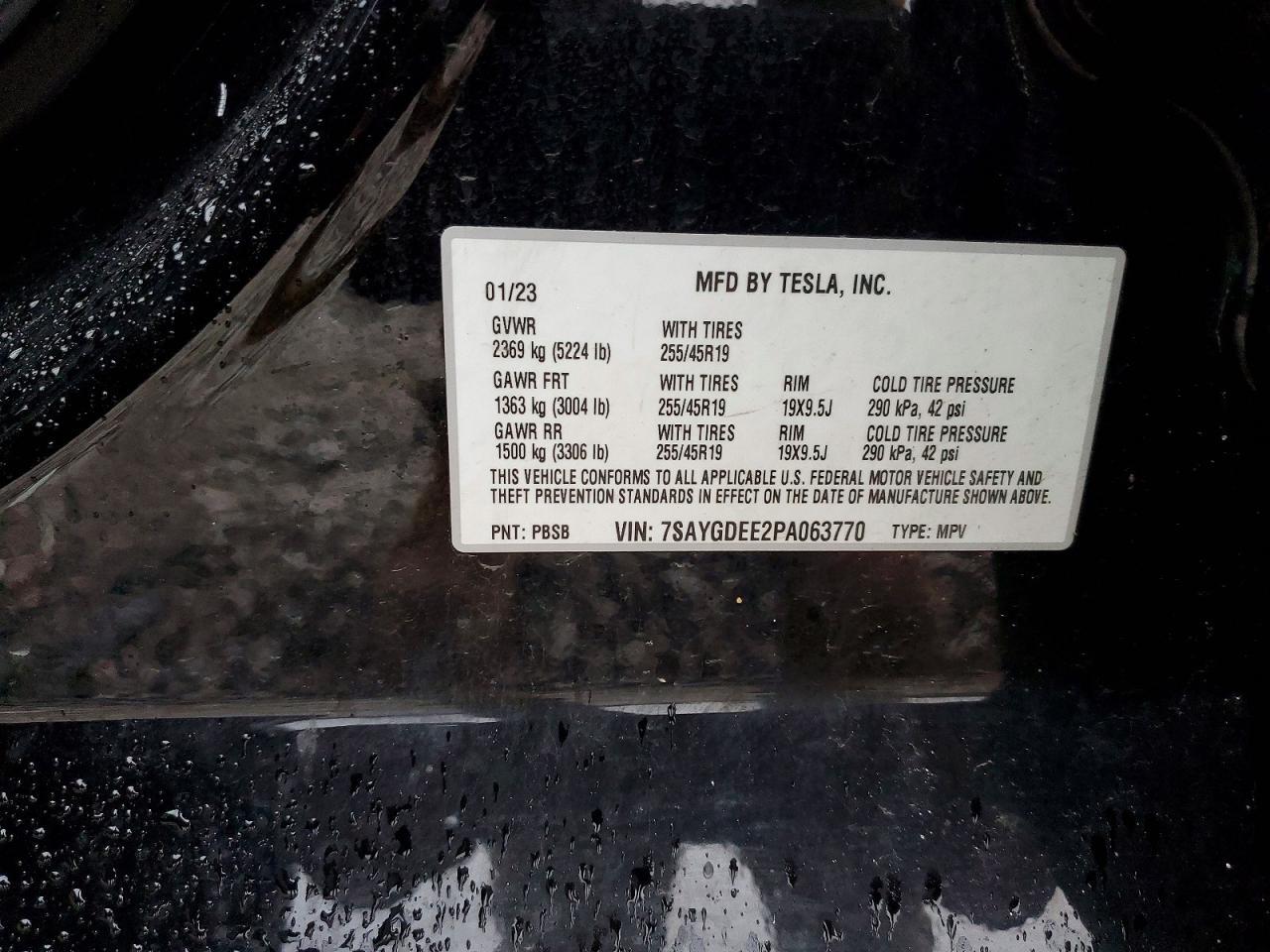 2023 TESLA MODEL Y