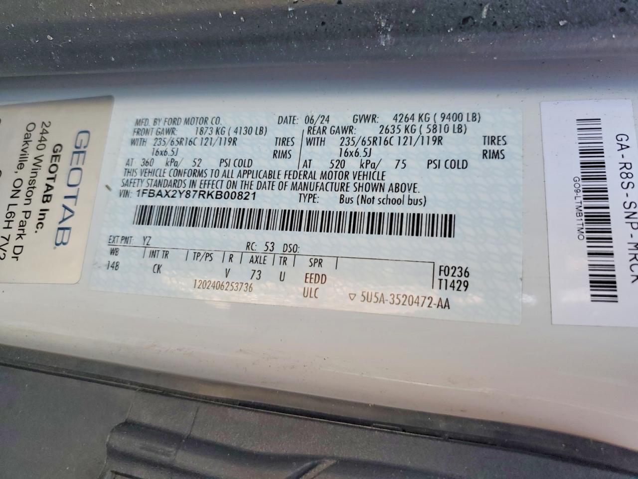 2024 FORD Transit