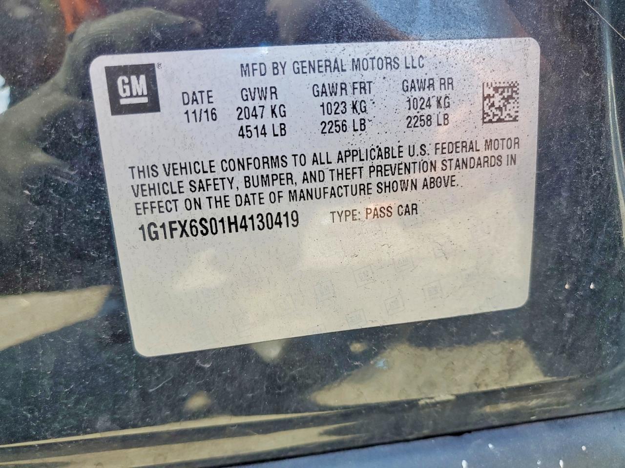 2017 CHEVROLET Bolt EV