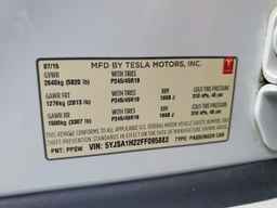 2015 TESLA MODEL S