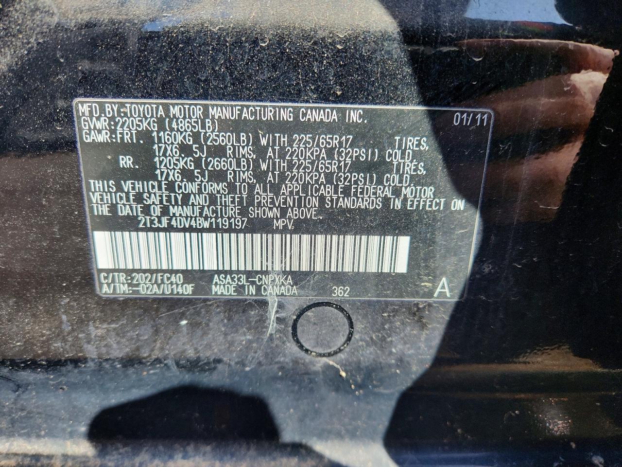 2011 TOYOTA RAV4