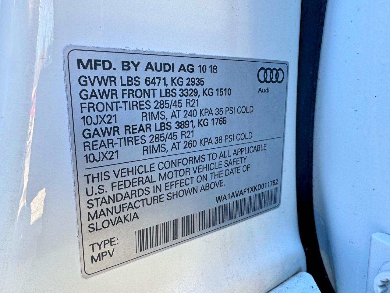 2019 AUDI Q8