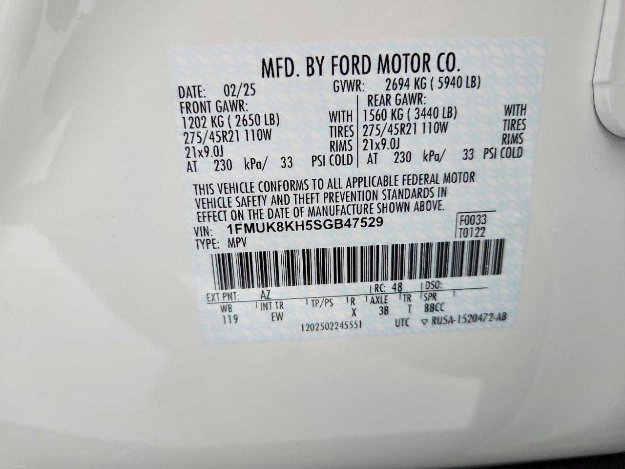 2025 FORD EXPLORER
