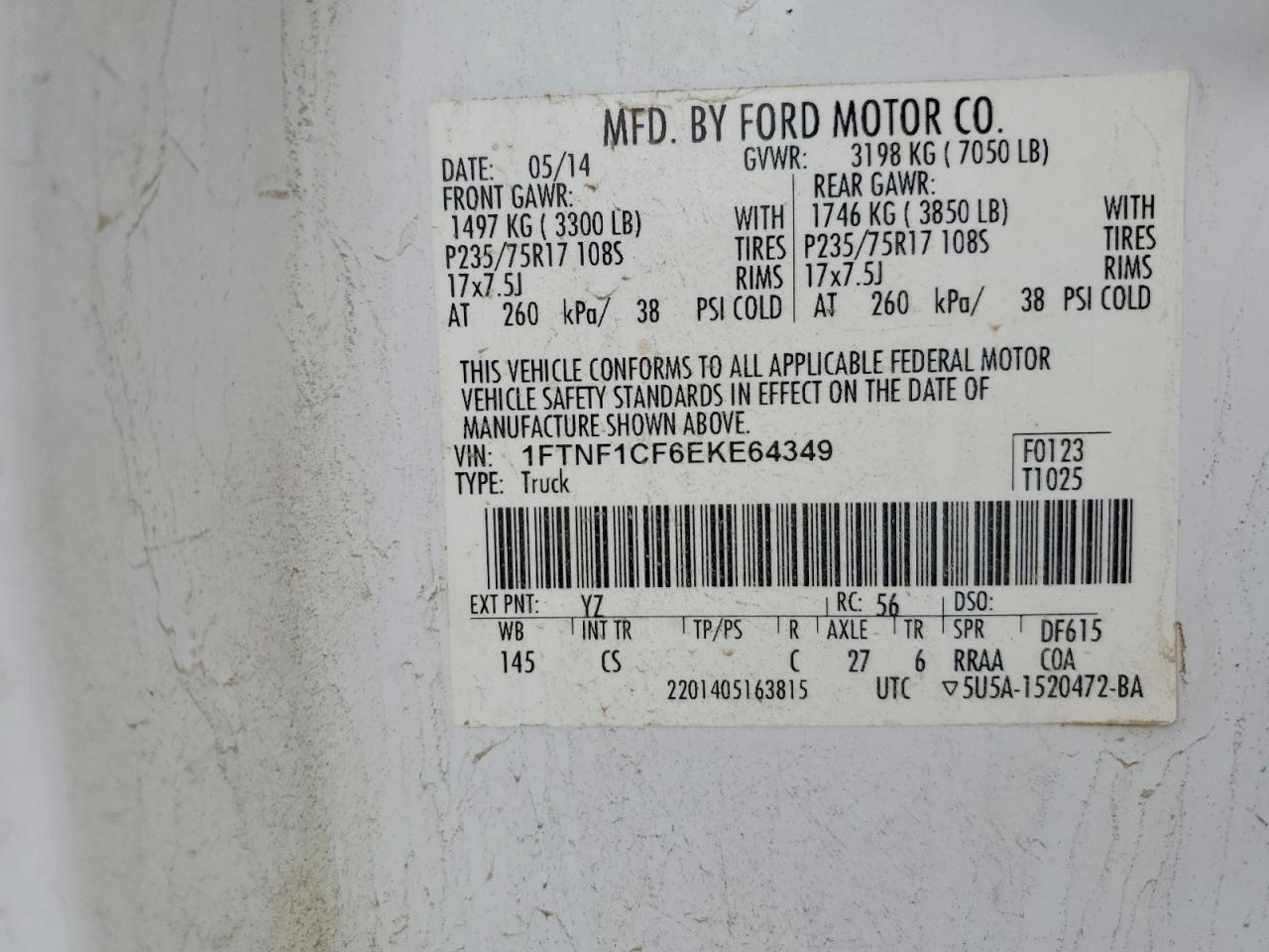 2014 FORD F-150 Lightning